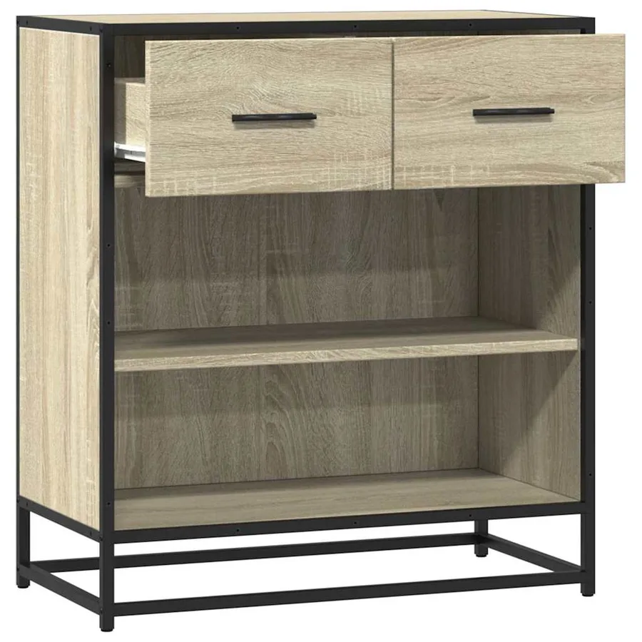 Buffet chêne sonoma 68x35x76 cm bois d'ingénierie - 7