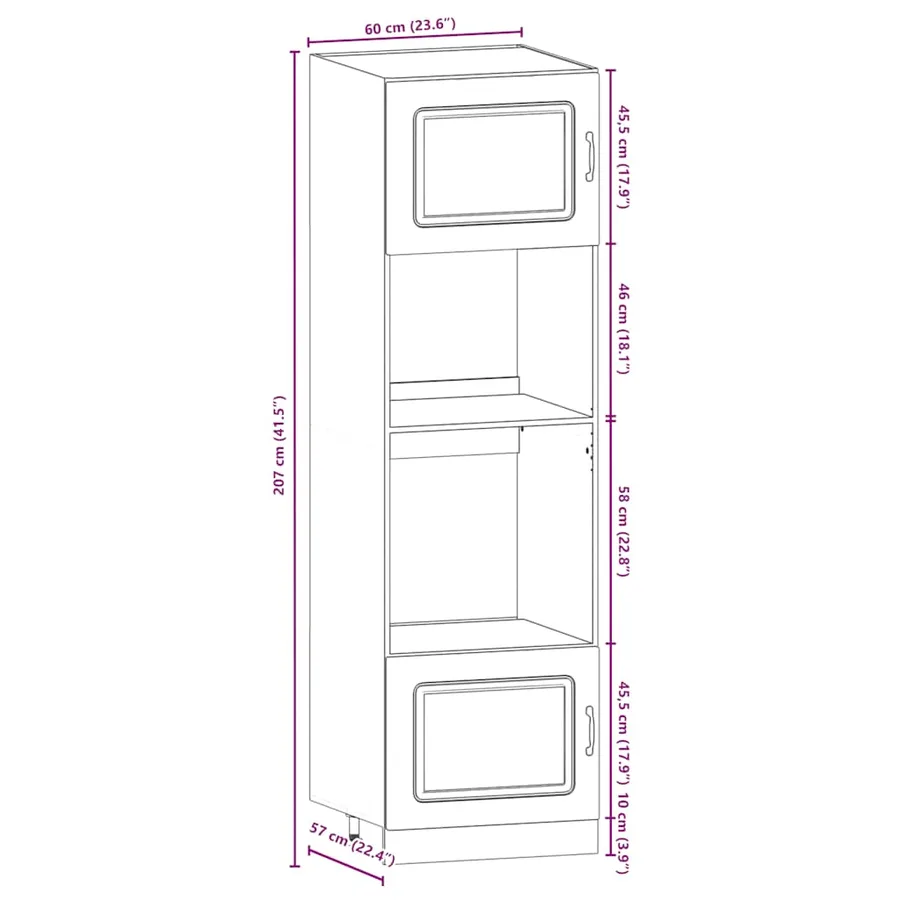 Ensemble d'armoires de cuisine 7 pcs Kalmar bois d'ingénierie - 10