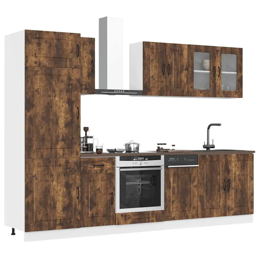 Ensemble d'armoires de cuisine 8 pcs Kalmar bois d'ingénierie