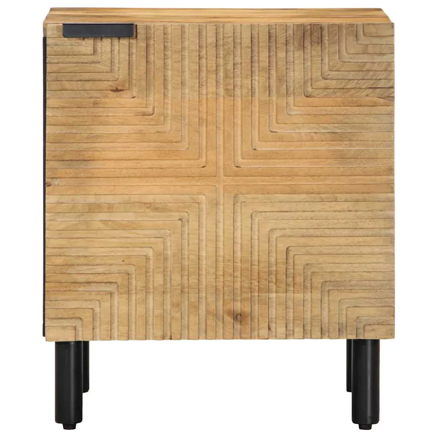 Tables de chevet 2 pcs 40x33x46 cm bois de manguier solide - 2