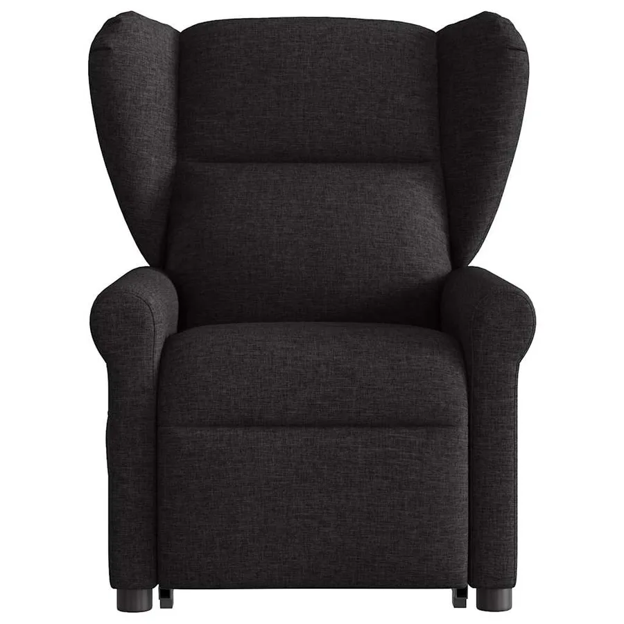 Fauteuil de massage inclinable Noir Tissu - 4