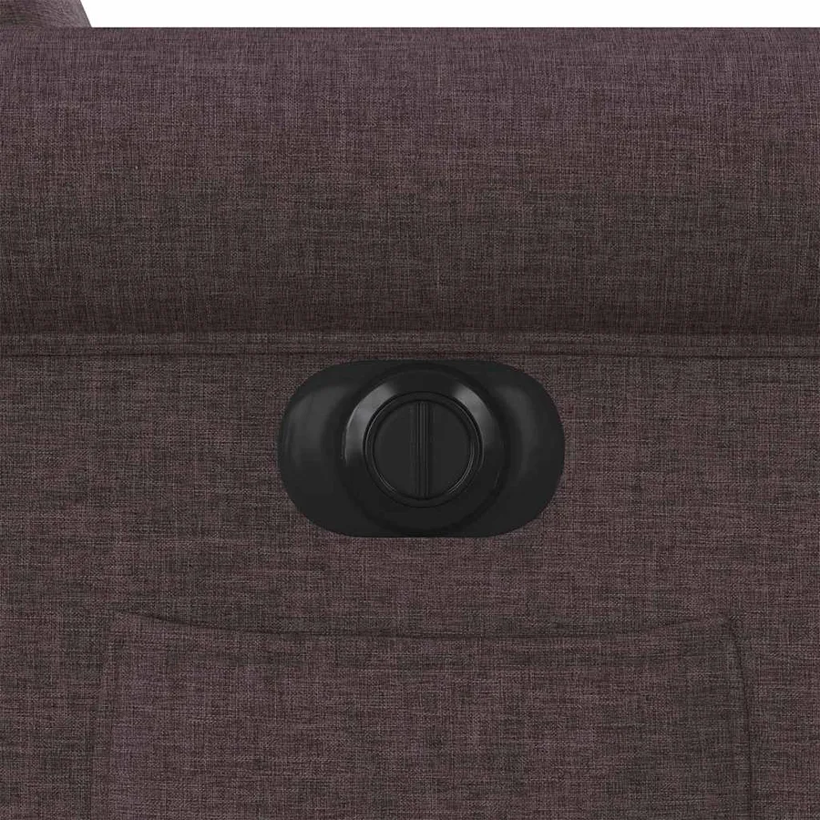 Fauteuil inclinable électrique marron foncé tissu - 13