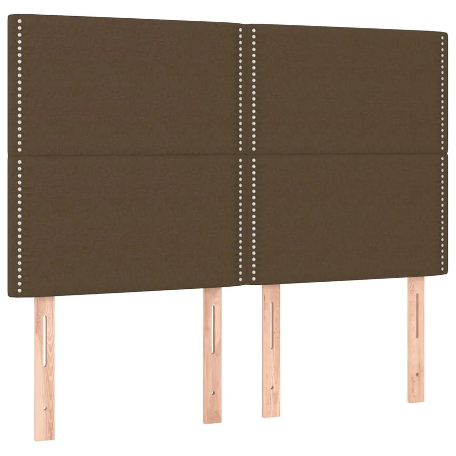 Sommier à lattes de lit avec matelas Marron foncé 140x190 cm - 6