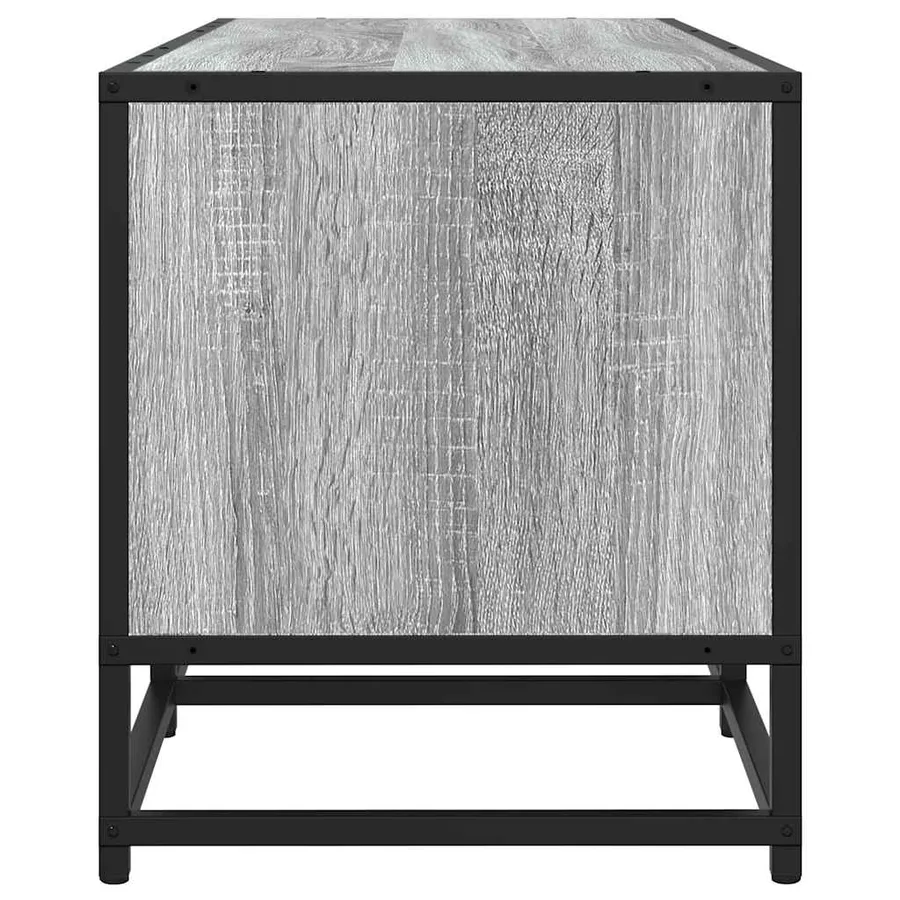 Meuble TV sonoma gris 120x35x41 cm bois d'ingénierie et métal - 5