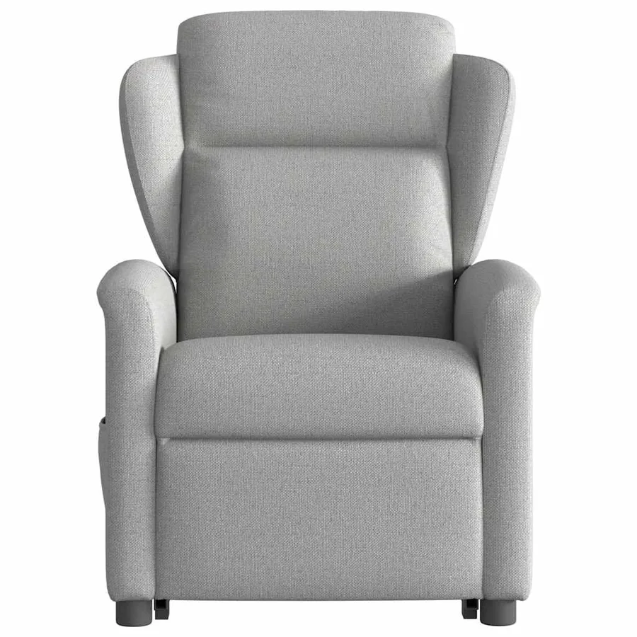 Fauteuil de massage inclinable gris nuage tissu - 5