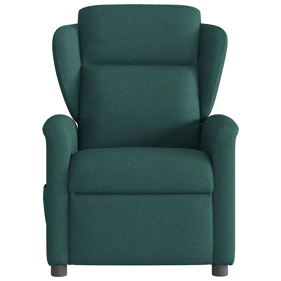 Fauteuil de massage inclinable électrique Vert foncé Tissu - 5