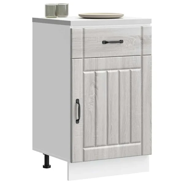 Armoire de cuisine Lucca sonoma gris bois ingénierie