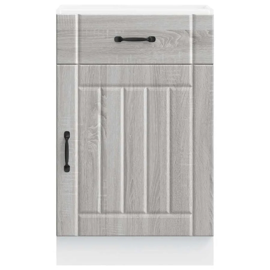 Armoire de cuisine Lucca sonoma gris bois ingénierie - 4