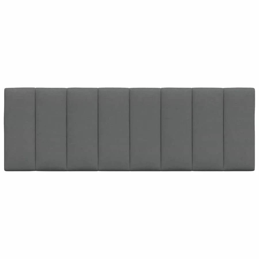 Coussin de tête de lit Hanko gris foncé 140 cm tissu - 4