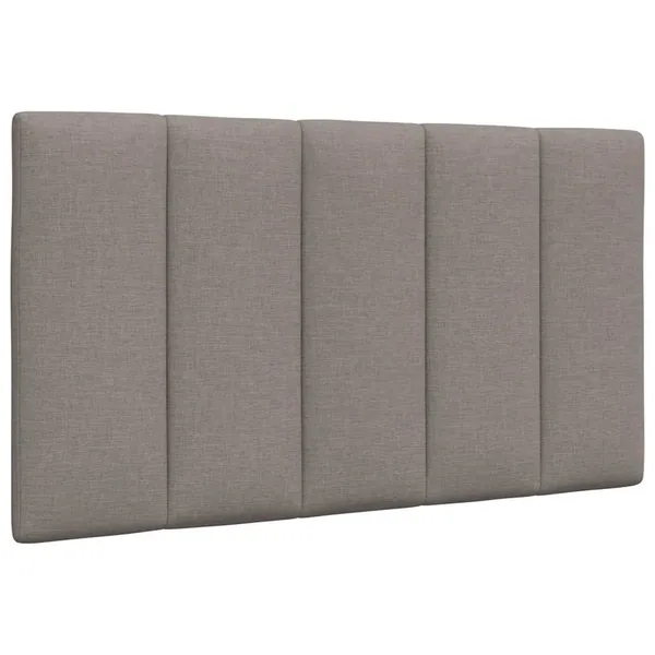 Coussin de tête de lit Hanko taupe 80 cm tissu