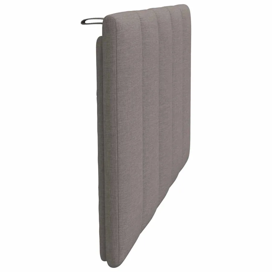 Coussin de tête de lit Hanko taupe 80 cm tissu - 5