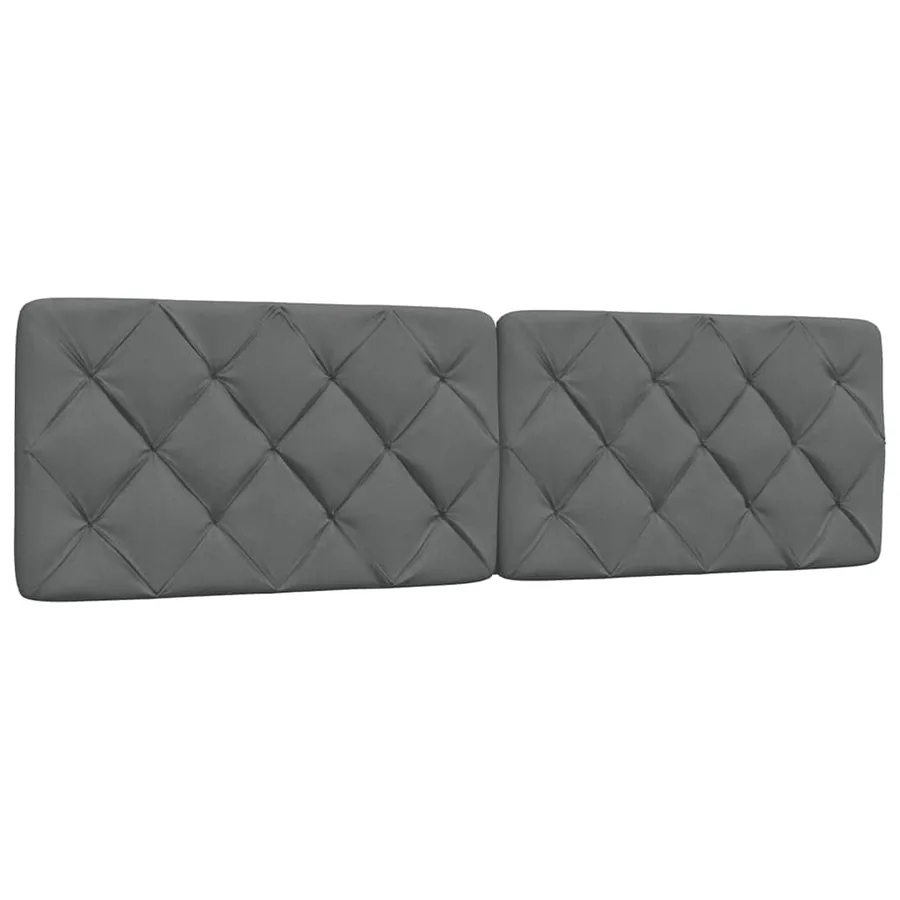 Coussin de tête de lit gris foncé 180 cm tissu