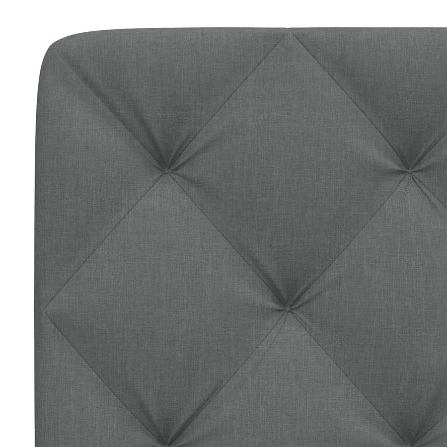 Coussin de tête de lit gris foncé 180 cm tissu - 7