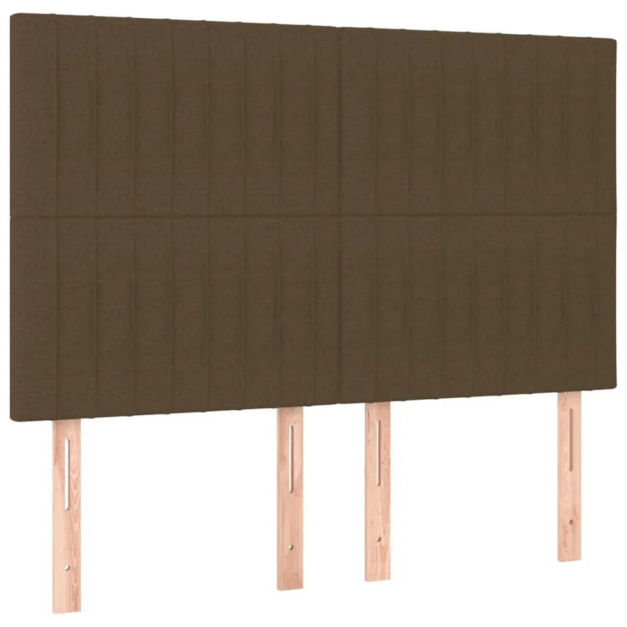 Sommier à lattes de lit avec matelas Marron foncé 140x190 cm - 6