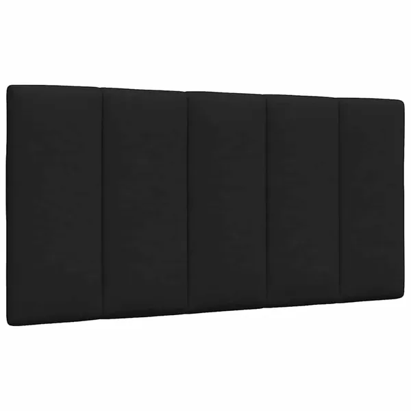 Coussin de tête de lit Hanko noir 100 cm tissu