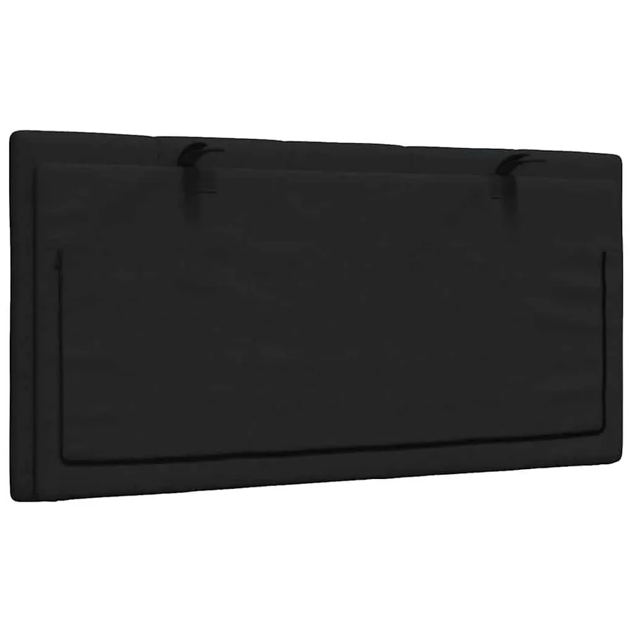 Coussin de tête de lit Hanko noir 100 cm tissu - 6