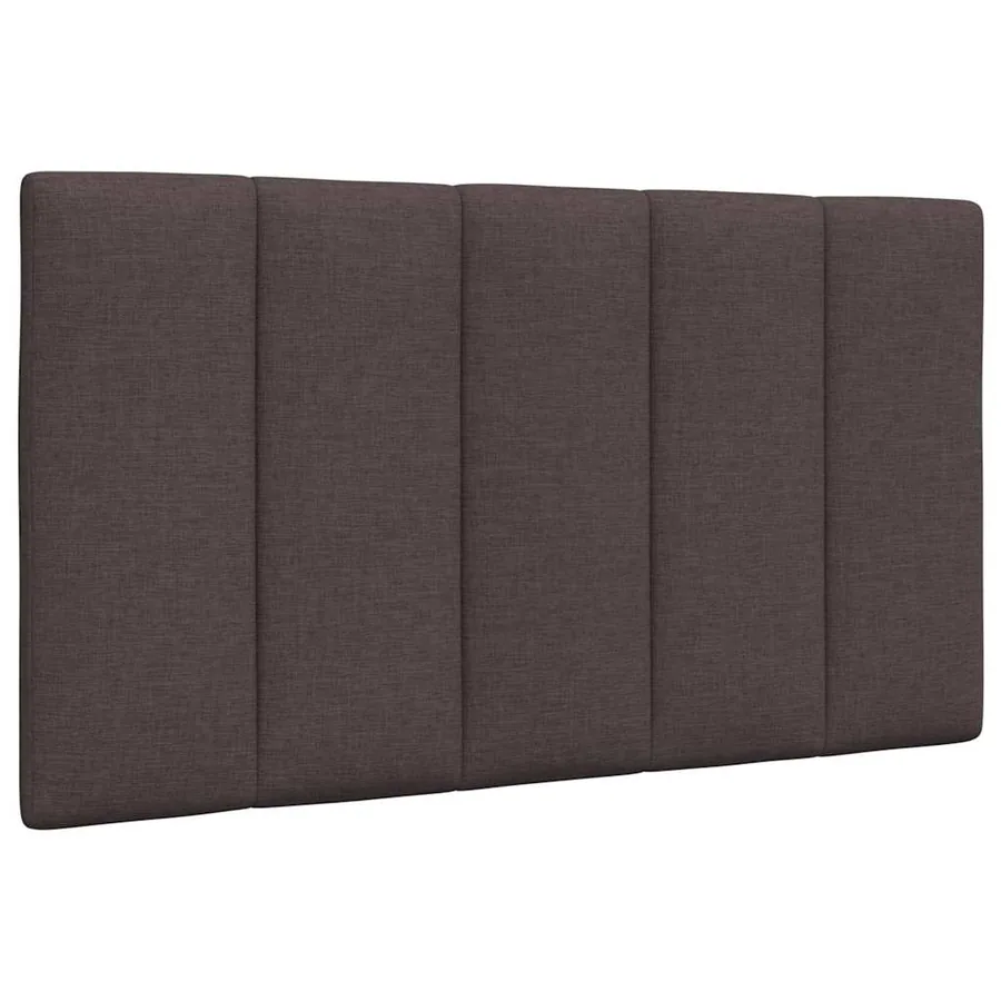 Coussin de tête de lit Hanko marron foncé 90 cm tissu