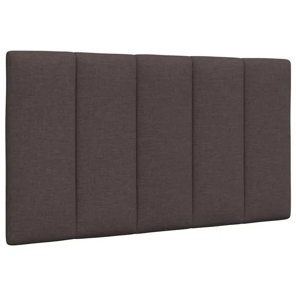 Coussin de tête de lit Hanko marron foncé 90 cm tissu