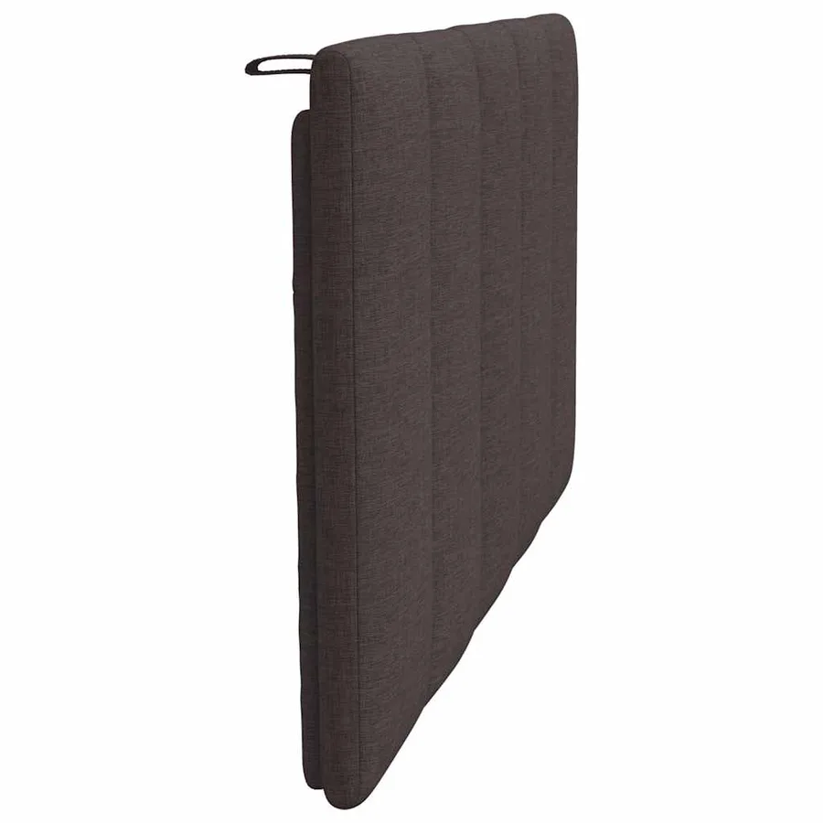 Coussin de tête de lit Hanko marron foncé 90 cm tissu - 5