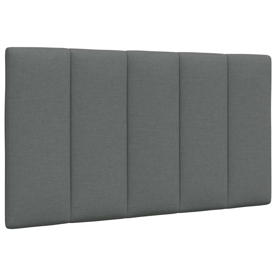 Lit avec matelas Hanko gris foncé 90x200 cm tissu - 9