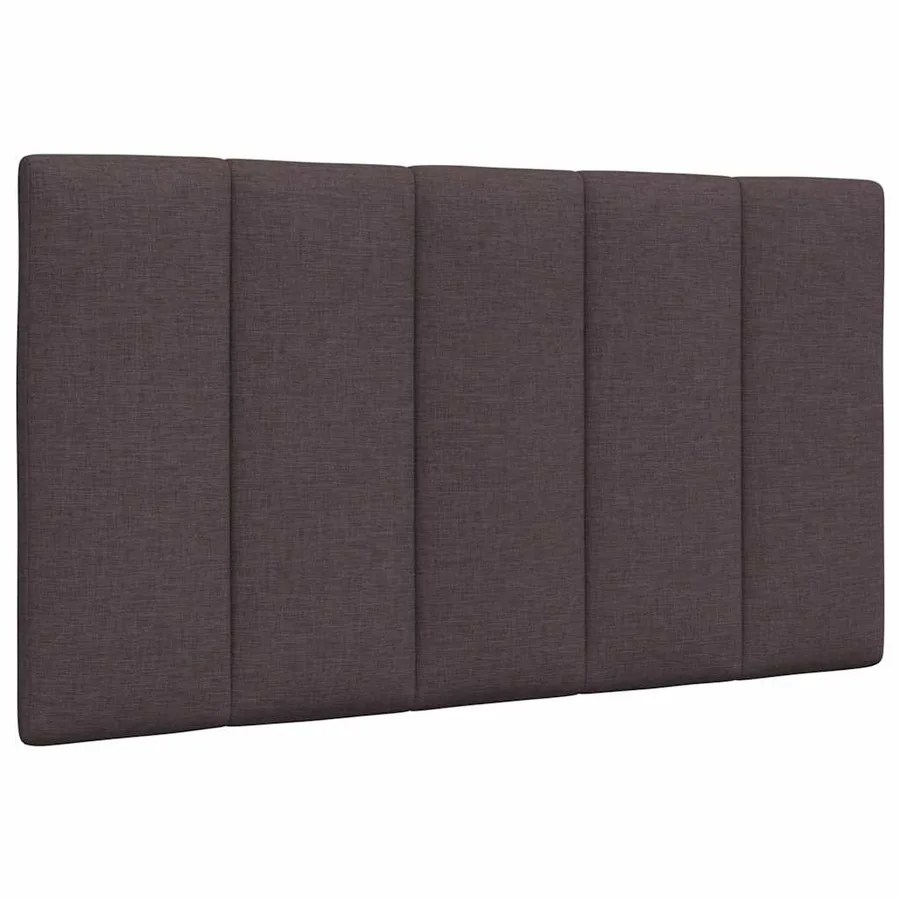 Lit avec matelas Hanko marron foncé 90x200 cm tissu - 9