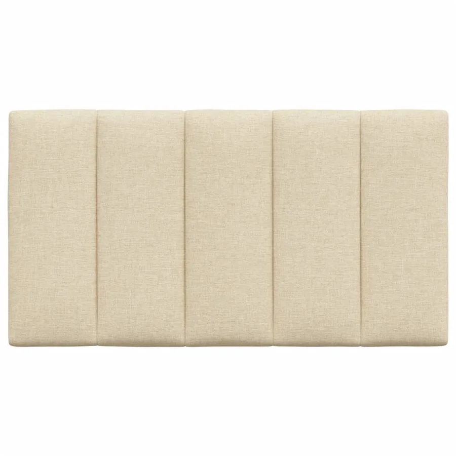 Coussin de tête de lit Hanko crème 90 cm tissu - 4