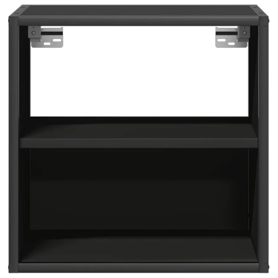 Table de chevet murale noir 40x31x39,5 cm - 5