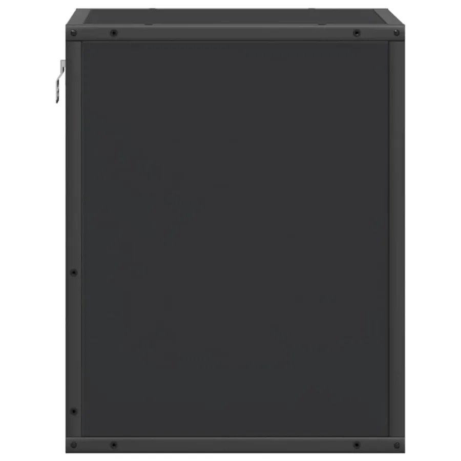 Table de chevet murale noir 40x31x39,5 cm - 7