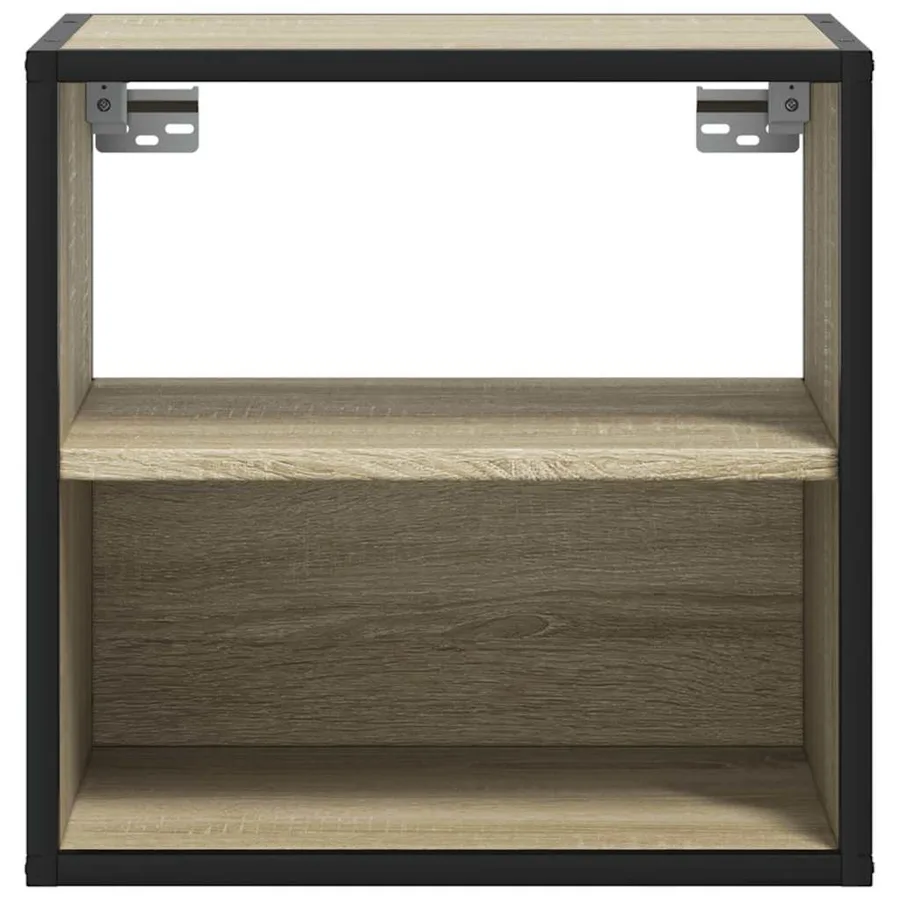 Table de chevet murale chêne sonoma 40x31x39,5 cm - 5