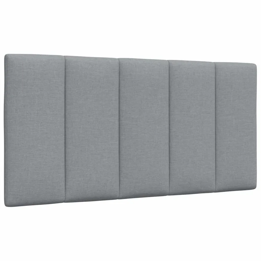 Lit avec matelas Hanko gris clair 100x200 cm tissu - 9