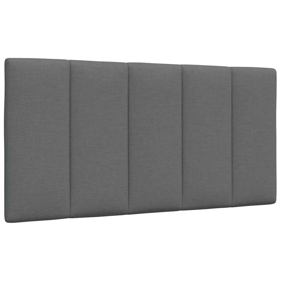 Cadre de lit sans matelas Hanko gris foncé 100x200 cm tissu - 10