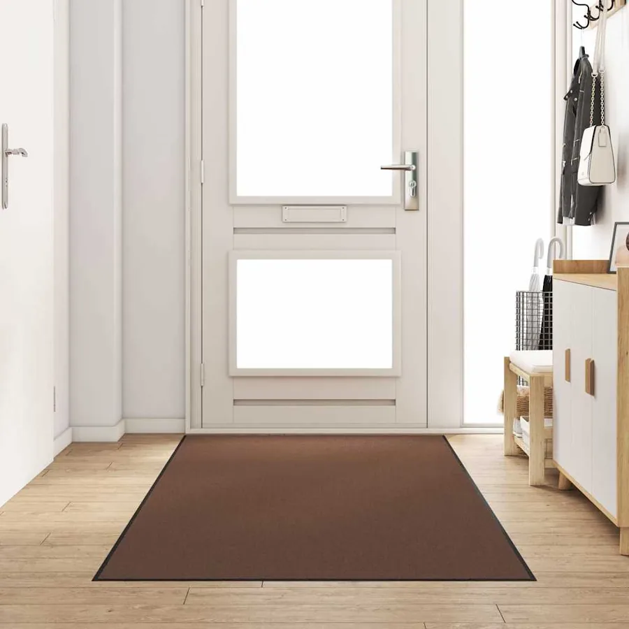 Tapis d'entrée Marron et Noir 120 x 250 cm 100% Polyamide