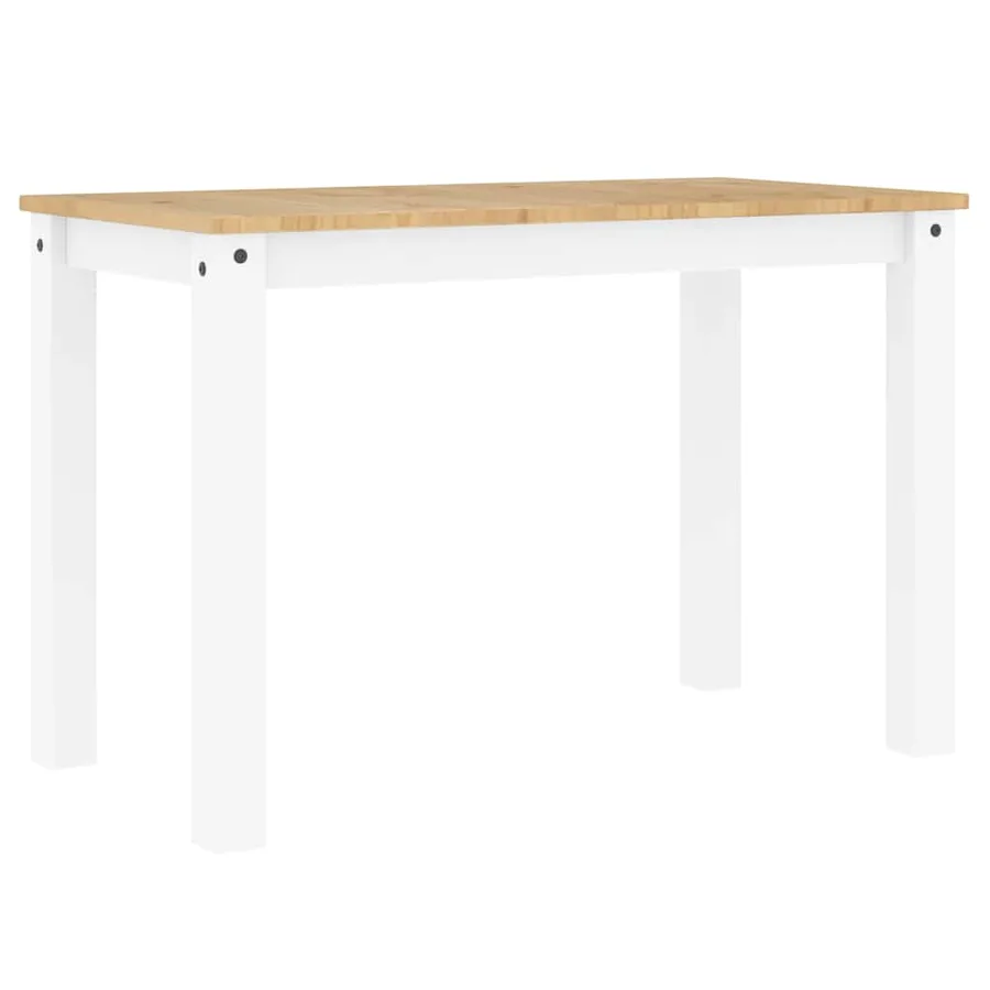 Ensemble à manger PANAMA 5 pcs blanc bois de pin massif - 6