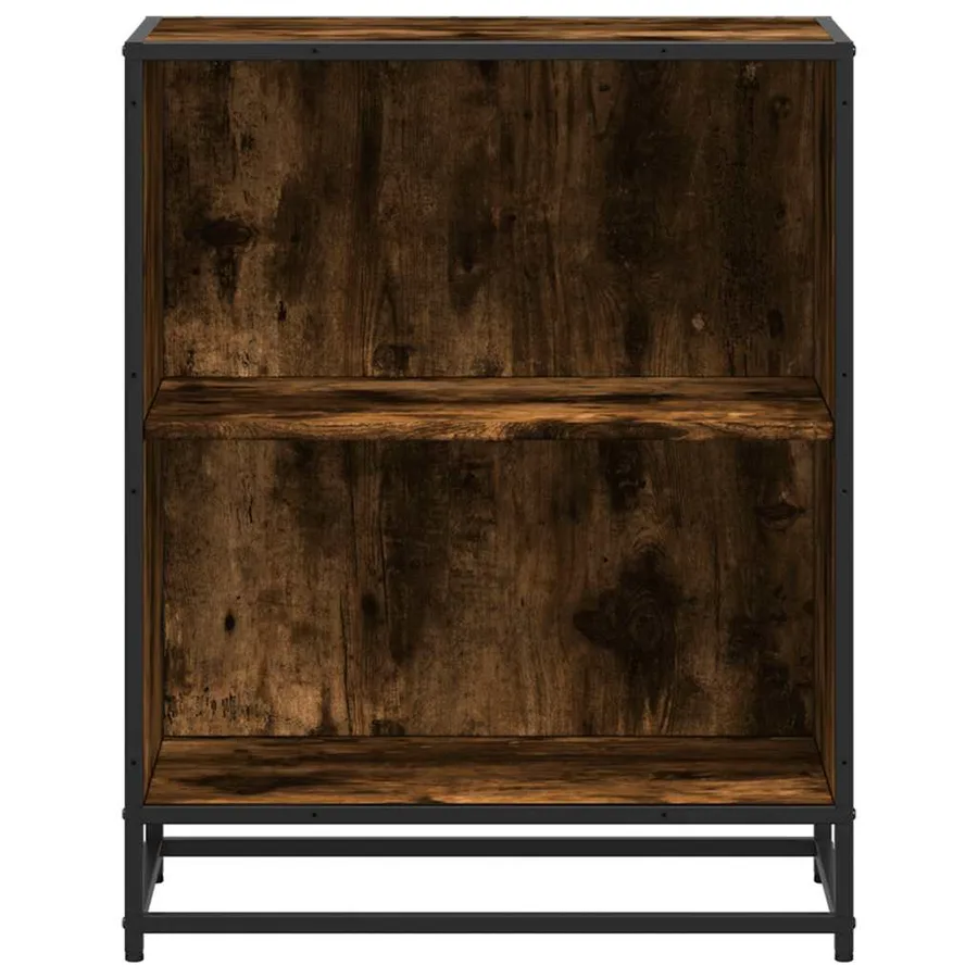 Bibliothèque chêne fumé 60x35x76 cm bois d'ingénierie - 4