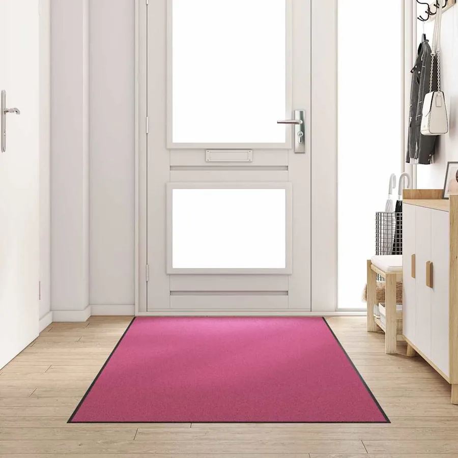 Tapis d'entrée Rose et Noir 120 x 250 cm 100% Polyamide