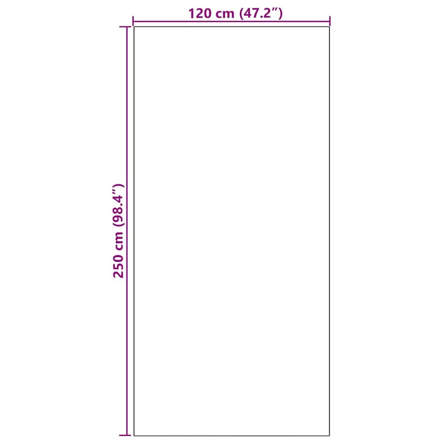 Tapis d'entrée Rose et Noir 120 x 250 cm 100% Polyamide - 7