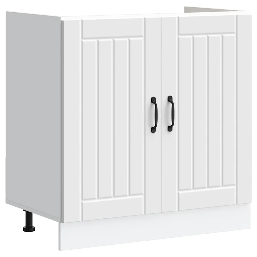 Meuble de base de lavabo Lucca blanc bois d'ingénierie