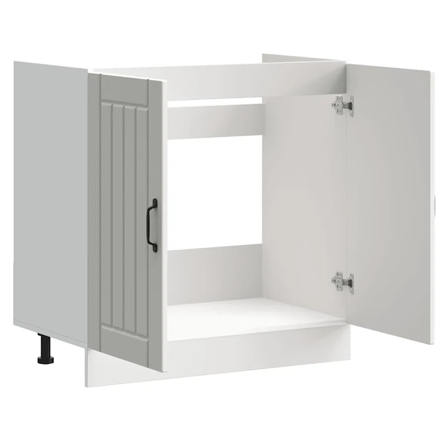 Meuble de base de lavabo Lucca blanc bois d'ingénierie - 5