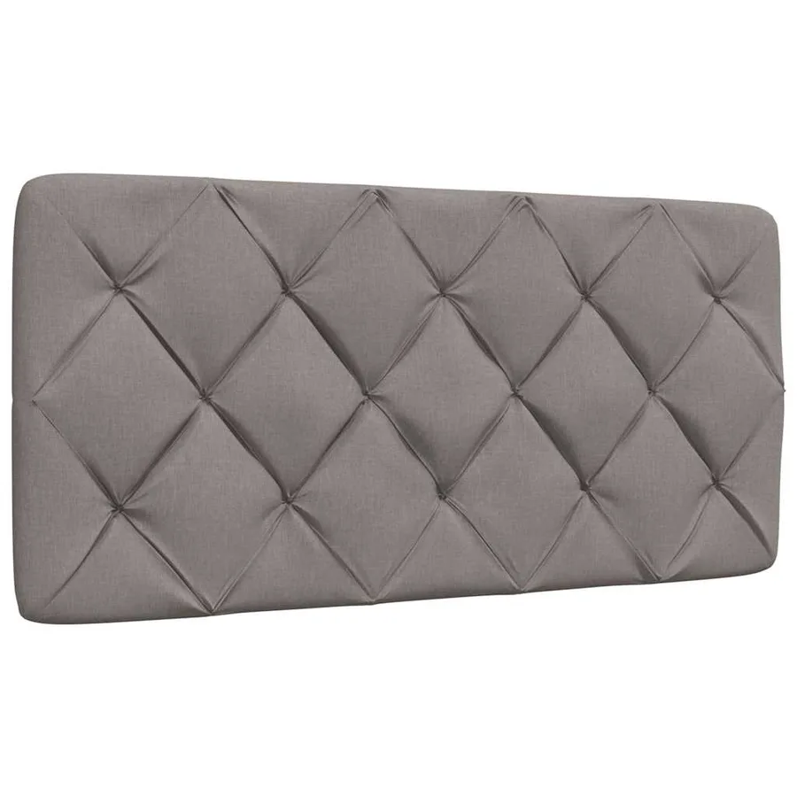 Cadre de lit avec LED sans matelas taupe 100x200 cm tissu - 7