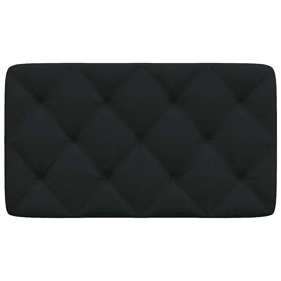 Coussin de tête de lit noir 80 cm tissu - 4