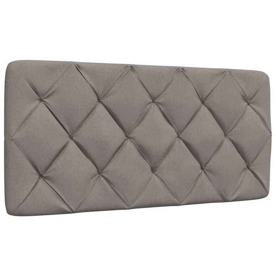 Cadre de lit sans matelas taupe 100x200 cm tissu - 7