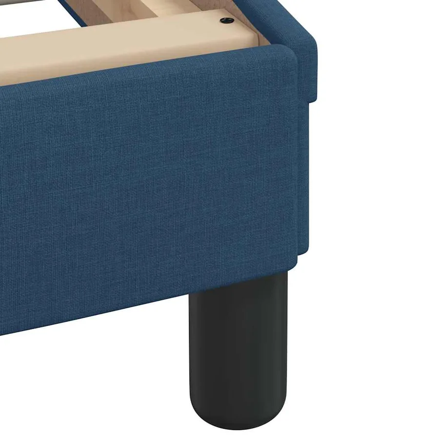 Lit avec matelas bleu 80x200 cm tissu - 10