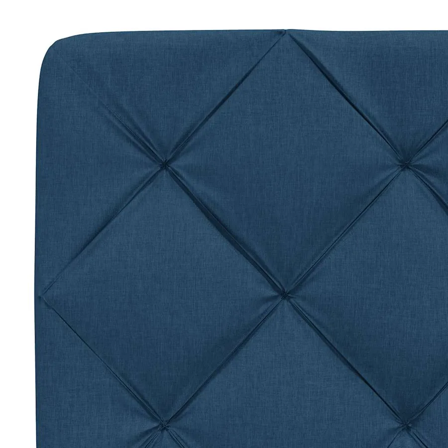Lit avec matelas bleu 80x200 cm tissu - 11