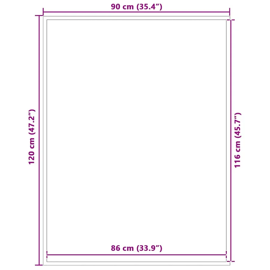 Paillasson gris 90x120 cm - 7