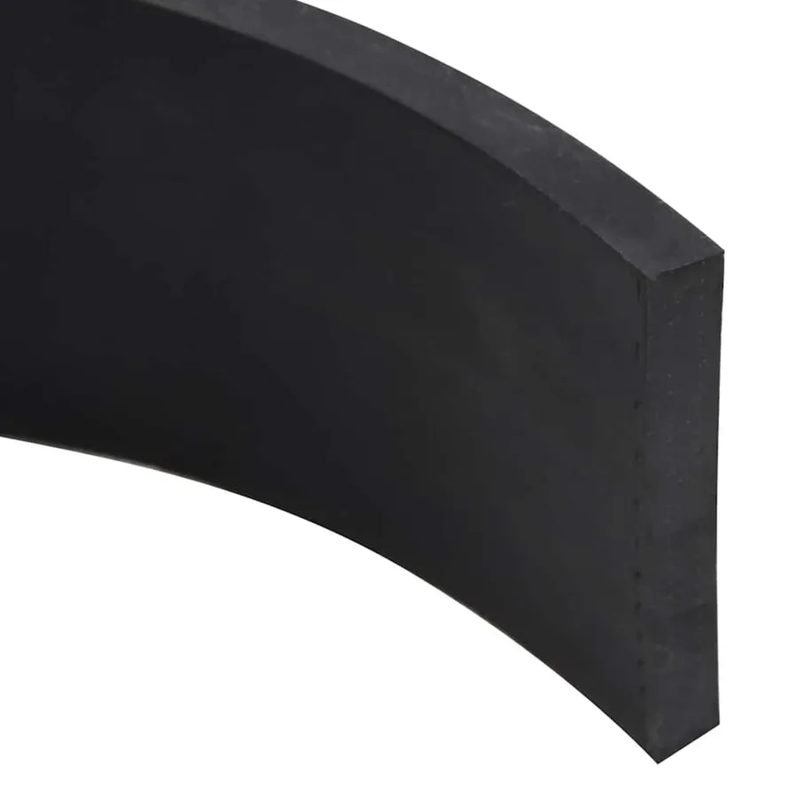 Bordure en caoutchouc de chasse-neige noir 150x10x1 cm - 4