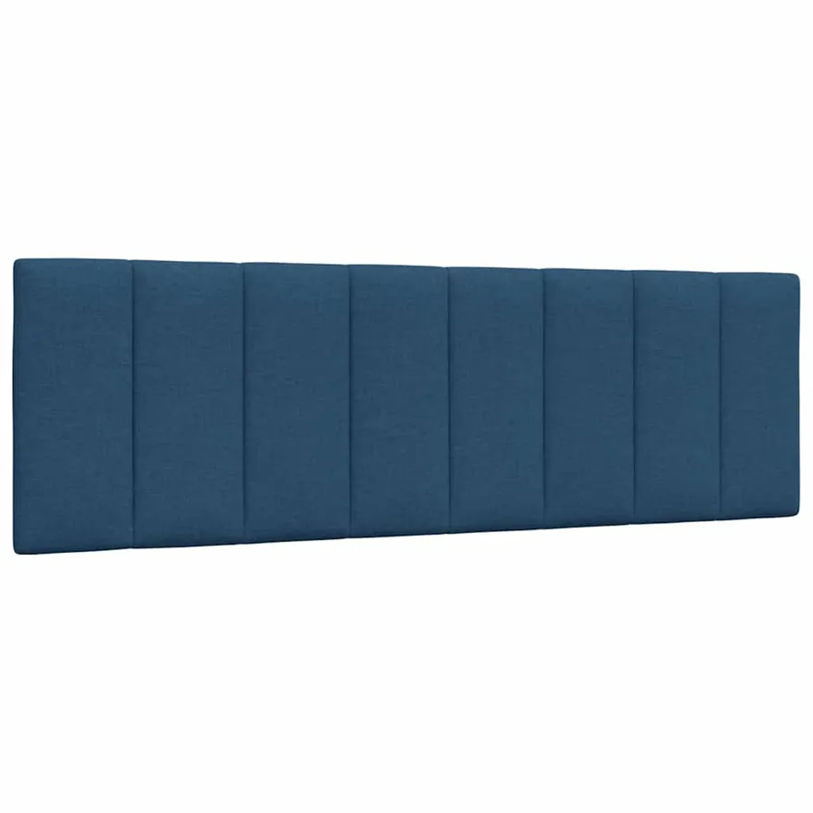 Cadre de lit sans matelas Hanko bleu 160x200 cm tissu - 8