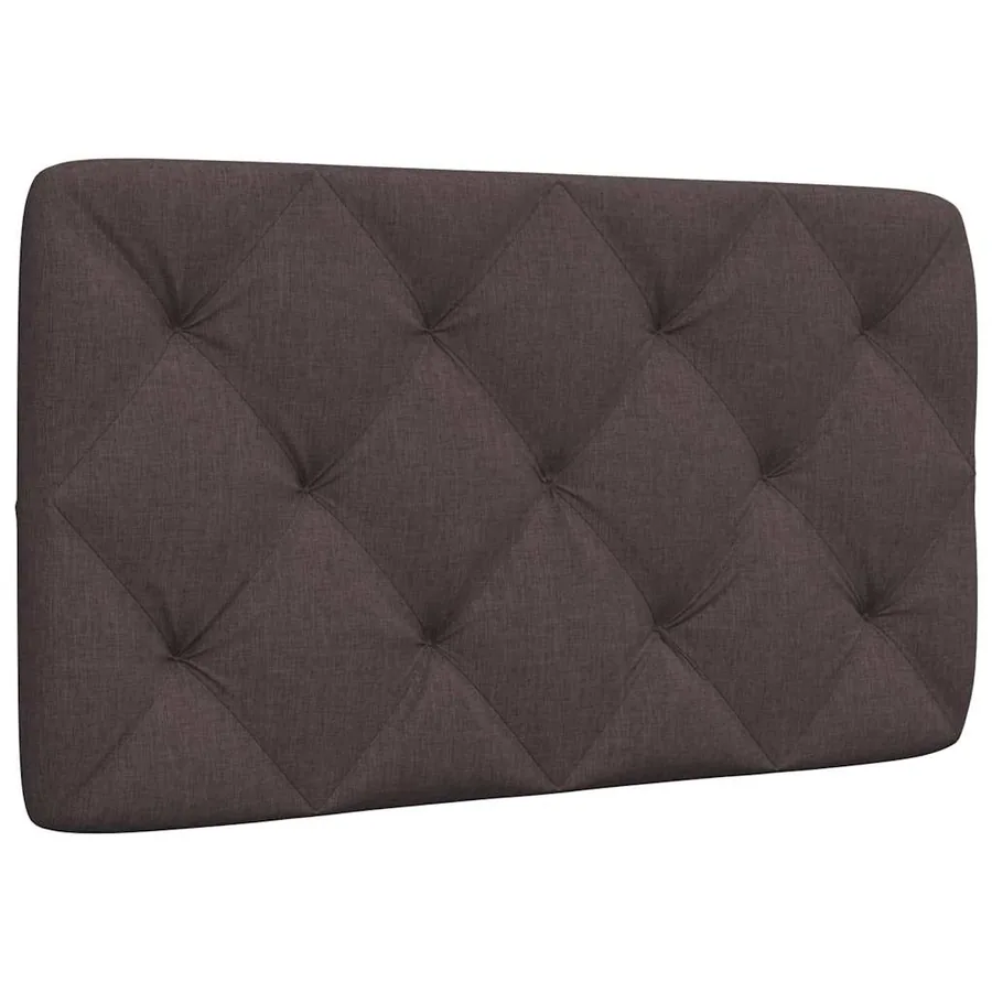 Coussin de tête de lit marron foncé 90 cm tissu