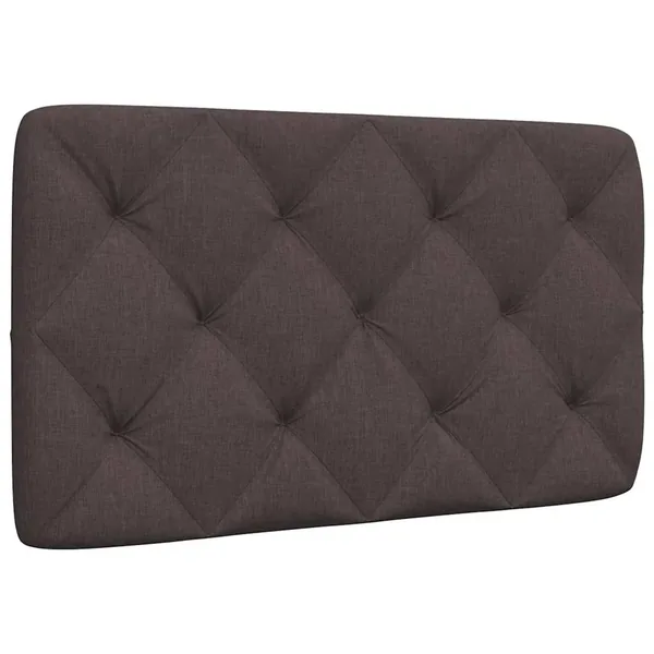 Coussin de tête de lit marron foncé 90 cm tissu