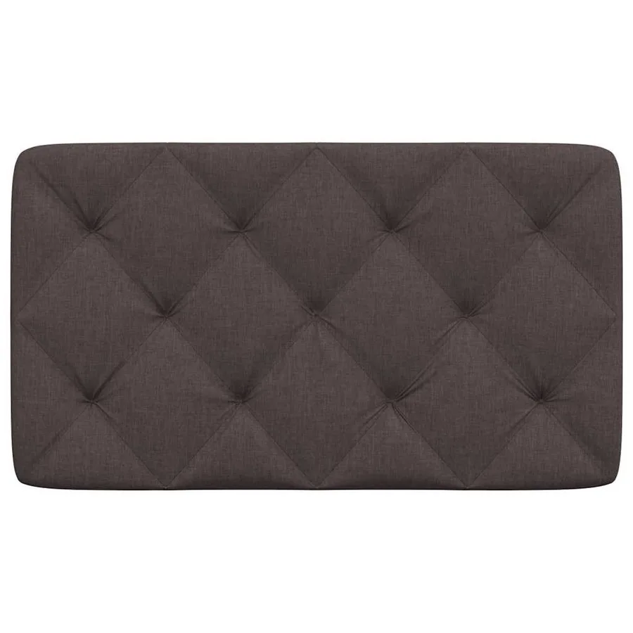 Coussin de tête de lit marron foncé 90 cm tissu - 4