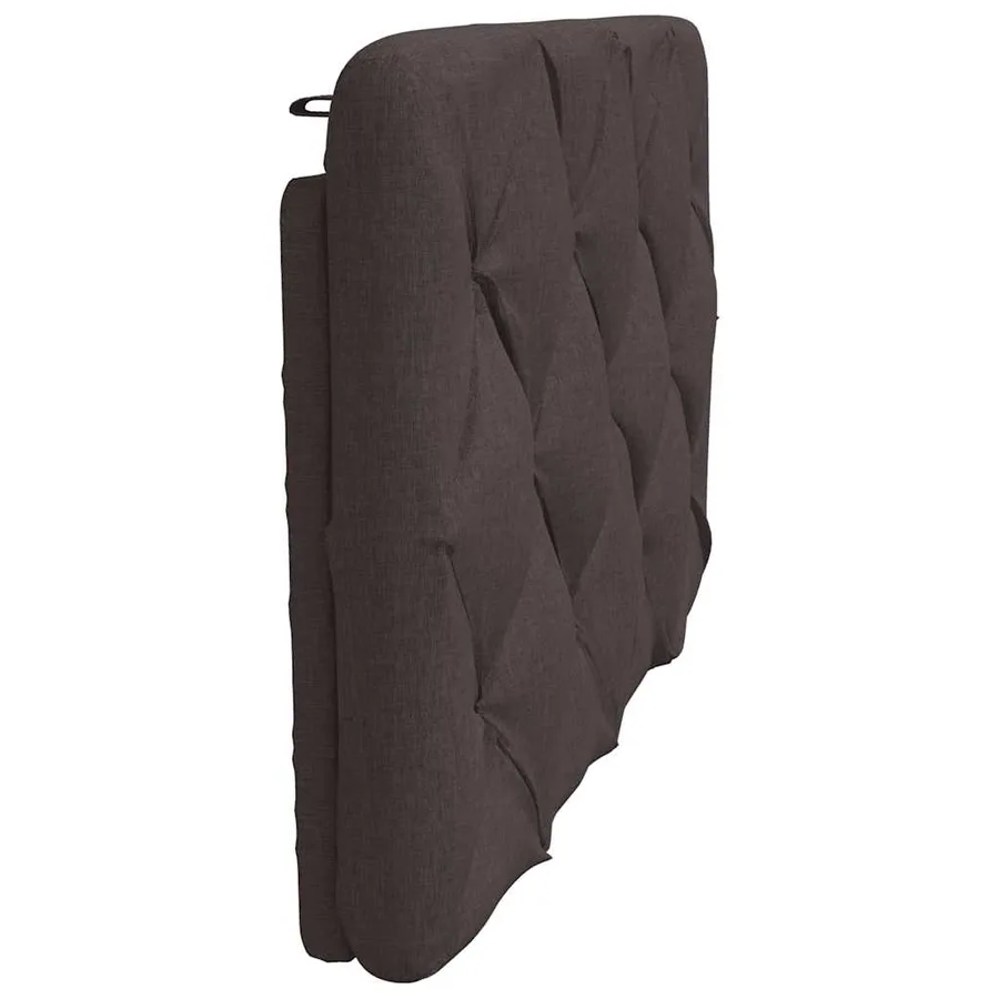 Coussin de tête de lit marron foncé 90 cm tissu - 5
